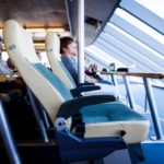 Enjoy fabulous views from your private comfort class seats.