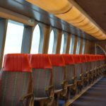 Expansive windows are next to Clipper V's economy seat.