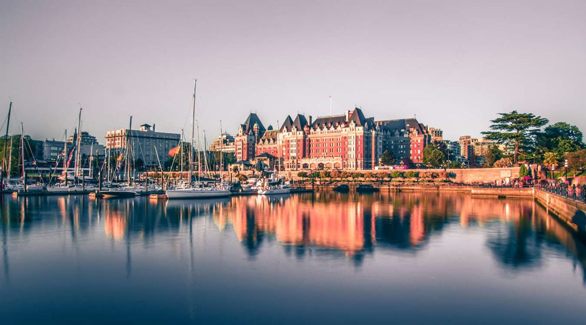 The Fairmont Empress in Victoria, BC's Inner Harbour